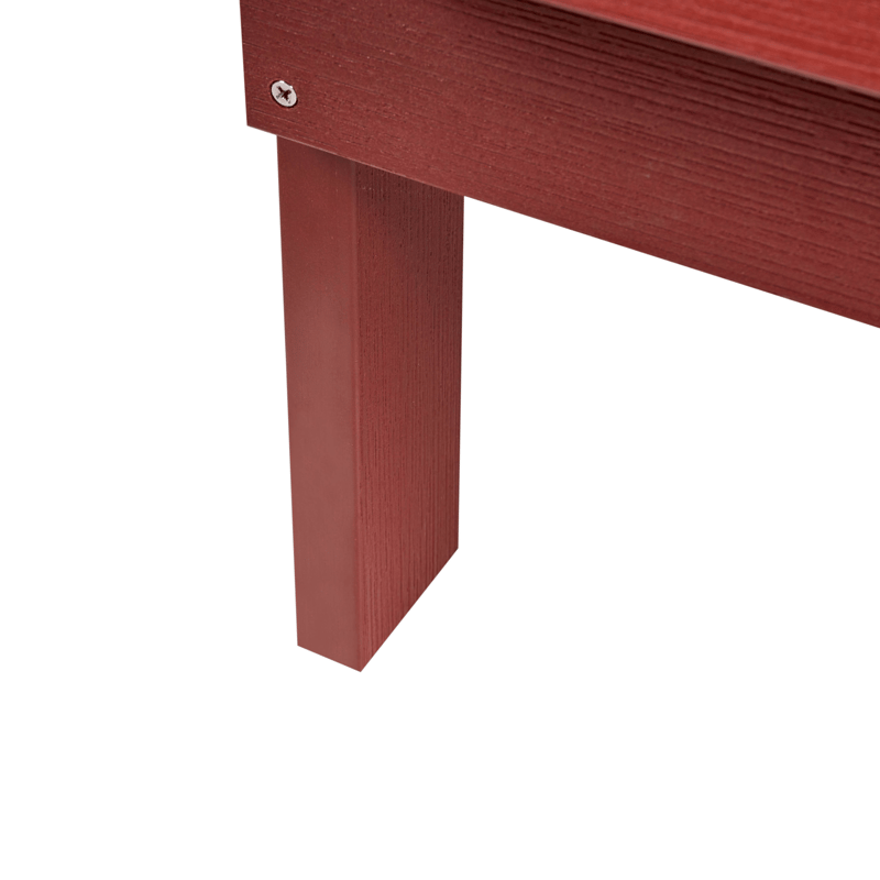 Havebænk Adirondack 125 cm - Rød - Havemøbler - Havesofaer & bænke - Udendørs bænk & havebænk