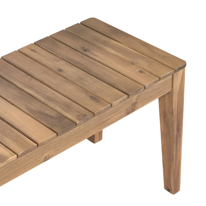 Havebænk Chioggia 155 cm akacietræ - Brun - Havemøbler - Havesofaer & bænke - Udendørs bænk & havebænk