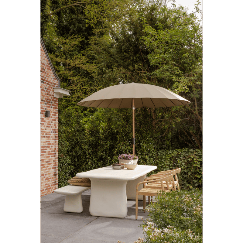 Havebænk Loggia 227 cm udendørs - Natur - Havemøbler - Havesofaer & bænke - Udendørs bænk & havebænk