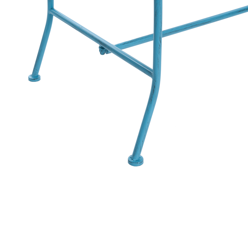 Havebænk Pavia 146 cm Jern - Blå - Havemøbler - Havesofaer & bænke - Udendørs bænk & havebænk