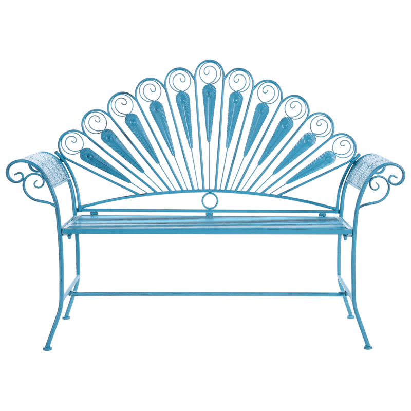 Havebænk Pavia 146 cm Jern, Blå