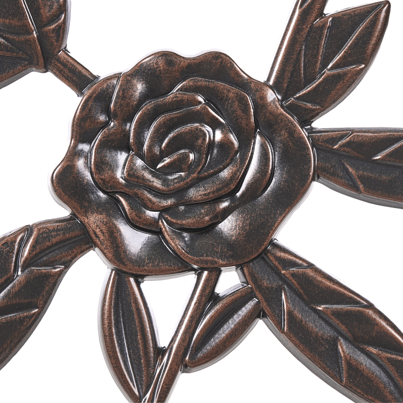 Havebænk Piura 88 cm Aluminium - Brun - Havemøbler - Havesofaer & bænke - Udendørs bænk & havebænk