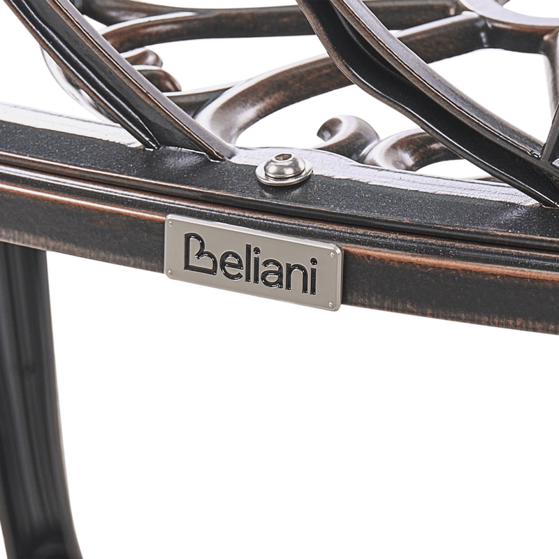 Havebænk Piura 88 cm Aluminium - Brun - Havemøbler - Havesofaer & bænke - Udendørs bænk & havebænk