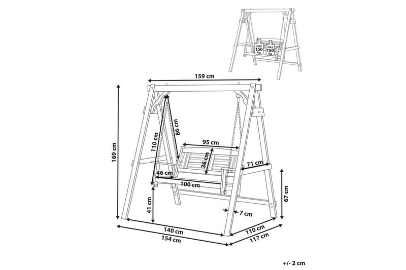 Havegynge Nerito - Havemøbler - Havesofaer & bænke - Hængesofaer