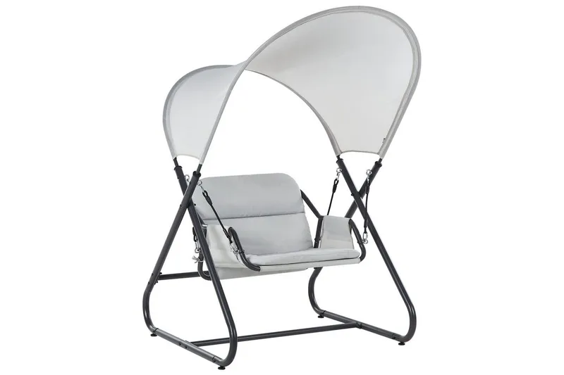 Havegynge Solagna, Lys grå, 114x117x182 cm