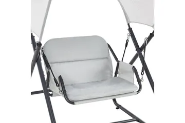 Havegynge Solagna - Lys grå, 114x117x182 cm - Havemøbler - Havesofaer & bænke - Gyngesofa