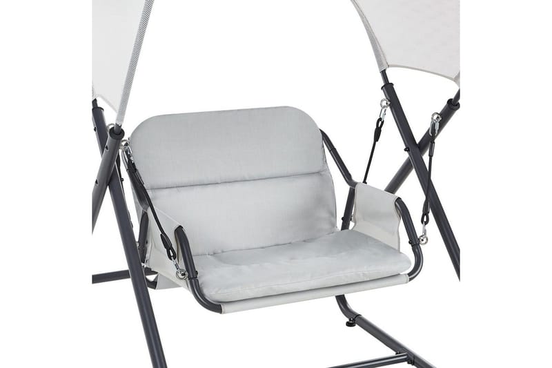 Havegynge Solagna - Lys grå, 114x117x182 cm - Havemøbler - Havesofaer & bænke - Gyngesofa