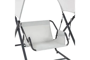Havegynge Solagna - Lys grå, 114x117x182 cm - Havemøbler - Havesofaer & bænke - Gyngesofa
