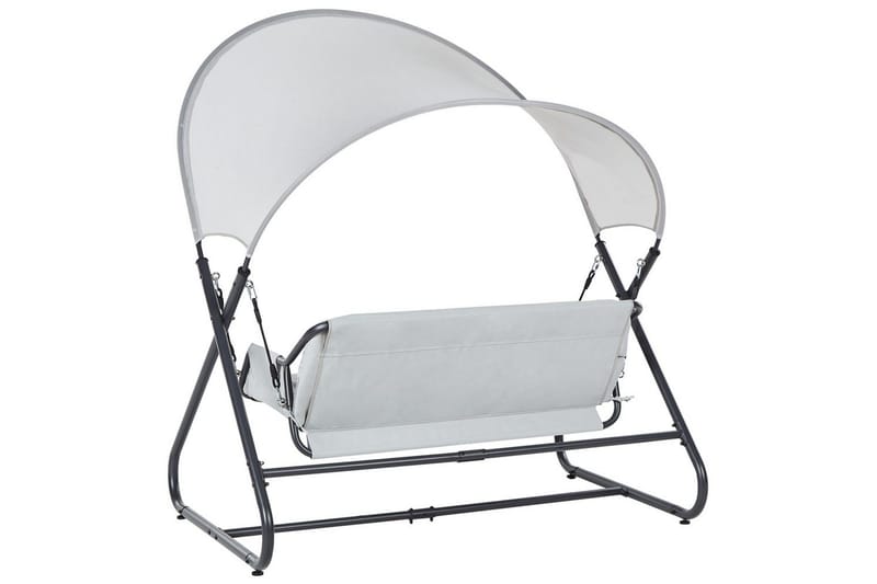 Havegynge Solagna - Lys grå, 168x113x187 cm - Havemøbler - Havesofaer & bænke - Gyngesofa