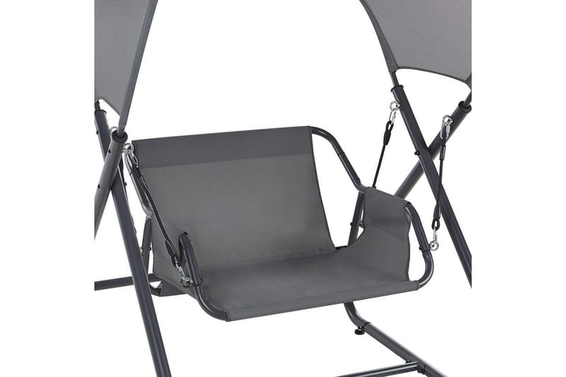 Havegynge Solagna - Mørkegrå, 114x117x182 cm - Havemøbler - Havesofaer & bænke - Gyngesofa
