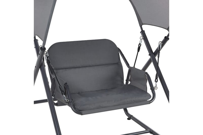 Havegynge Solagna - Mørkegrå, 114x117x182 cm - Havemøbler - Havesofaer & bænke - Gyngesofa