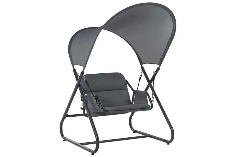 Havegynge Solagna - Mørkegrå, 114x117x182 cm - Havemøbler - Havesofaer & bænke - Gyngesofa