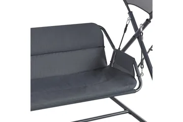 Havegynge Solagna - Mørkegrå, 168x113x187 cm - Havemøbler - Havesofaer & bænke - Gyngesofa
