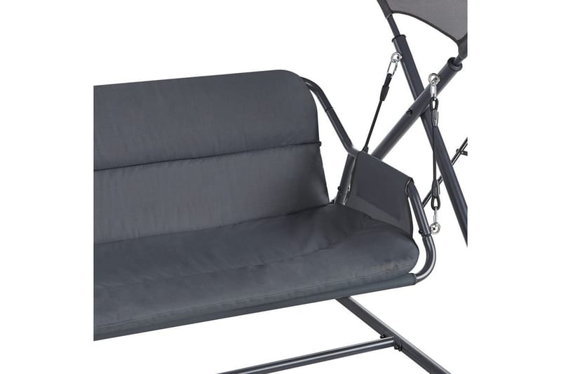 Havegynge Solagna - Mørkegrå, 168x113x187 cm - Havemøbler - Havesofaer & bænke - Gyngesofa