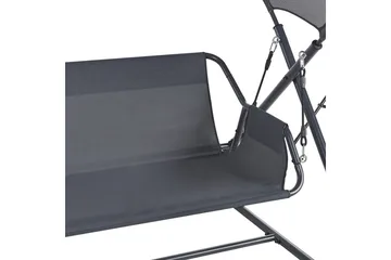 Havegynge Solagna - Mørkegrå, 168x113x187 cm - Havemøbler - Havesofaer & bænke - Gyngesofa