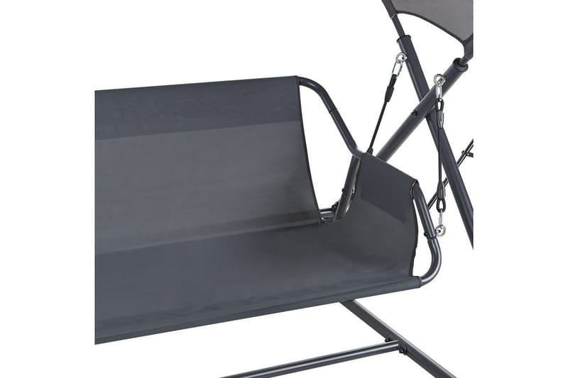 Havegynge Solagna - Mørkegrå, 168x113x187 cm - Havemøbler - Havesofaer & bænke - Gyngesofa