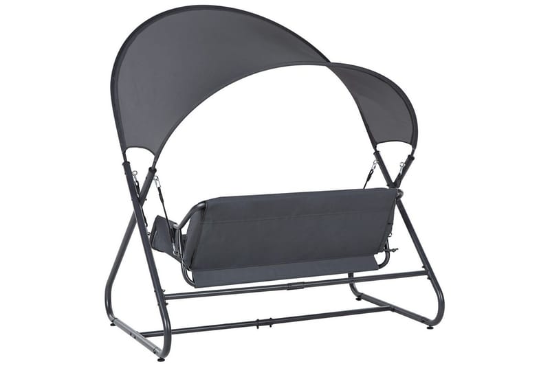 Havegynge Solagna - Mørkegrå, 168x113x187 cm - Havemøbler - Havesofaer & bænke - Gyngesofa