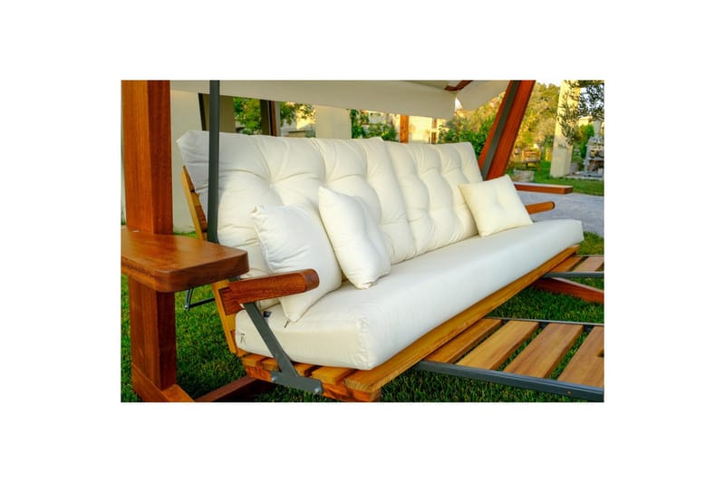 Havemøbelsæt Til Tre, Gyngestol Dasina Naturlig / Beige - Naturlig / Beige - Havemøbler - Havesofaer & bænke - Gyngesofa