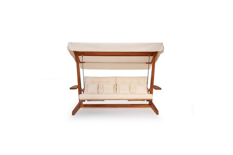 Havemøbelsæt Til Tre, Gyngestol Dasina Naturlig / Beige - Naturlig / Beige - Havemøbler - Havesofaer & bænke - Gyngesofa