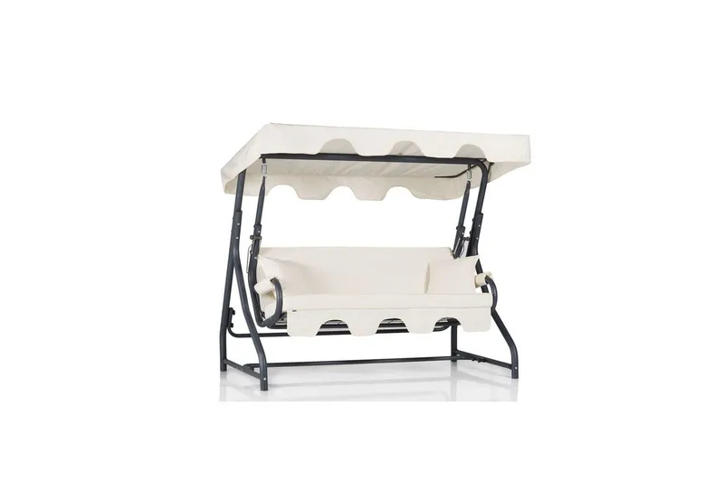 Havemøbelsæt Til Tre, Gyngestol Gowanda (200 x 165 x 110 cm) Hvid, Hvid