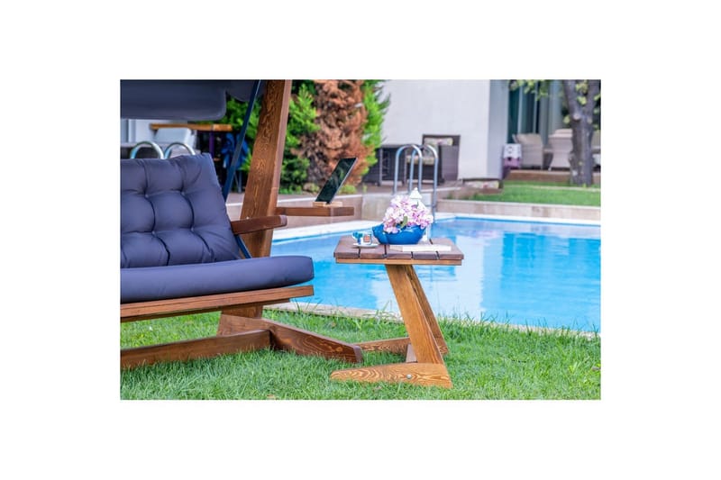 Havemøbelsæt Til Tre - Antracit, 237 x 100 x 175 cm - Havemøbler - Havesofaer & bænke - Gyngesofa