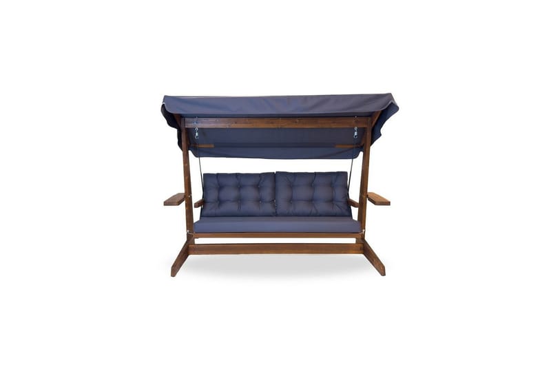 Havemøbelsæt Til Tre - Antracit, 237 x 100 x 175 cm - Havemøbler - Havesofaer & bænke - Gyngesofa