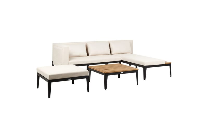 Havesofa sæt med bord 3-personers Bracciano - Havemøbler - Havesofaer & bænke - Havesofaer