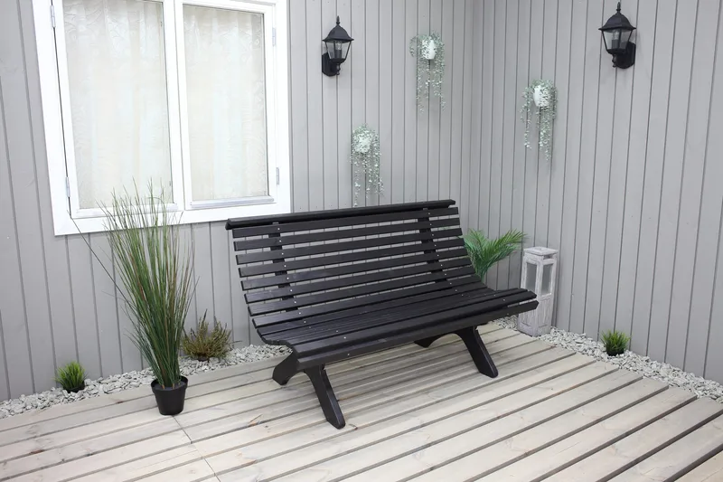 Norvald Bænk - Kaffesort - Havemøbler - Havesofaer & bænke - Havesofaer