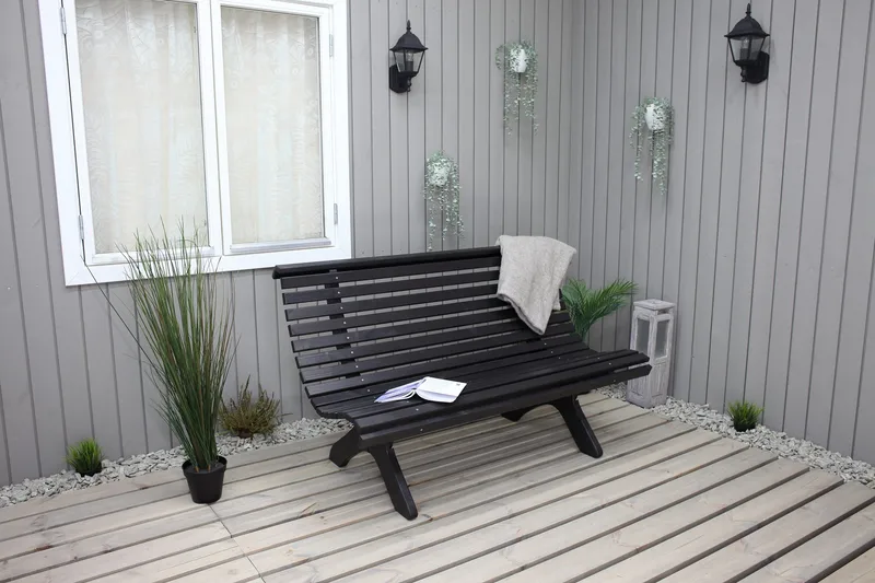 Norvald Bænk - Kaffesort - Havemøbler - Havesofaer & bænke - Havesofaer