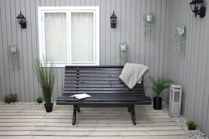 Norvald Bænk - Kaffesort - Havemøbler - Havesofaer & bænke - Havesofaer