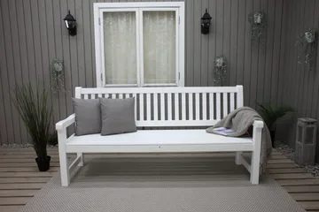 Rimforsa Havesofa - Hvidlaserad Fyrretræ - Havemøbler - Havesofaer & bænke - Udendørs bænk & havebænk