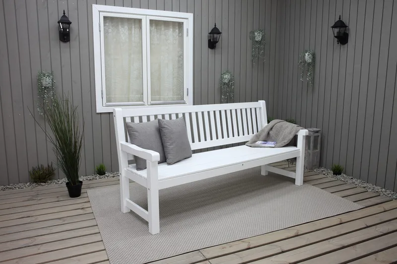 Rimforsa Havesofa - Hvidlaserad Fyrretræ - Havemøbler - Havesofaer & bænke - Havesofaer