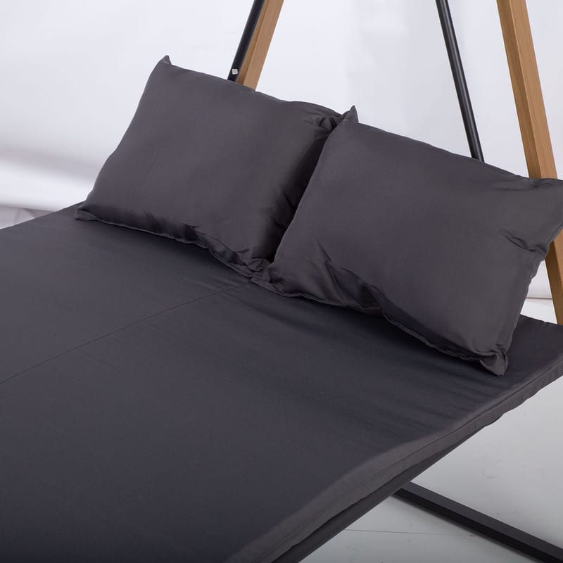 Havestolpe HOME4YOU Helia 3-personers havegynge - Grå - Havemøbler - Havesofaer & bænke - Gyngesofa