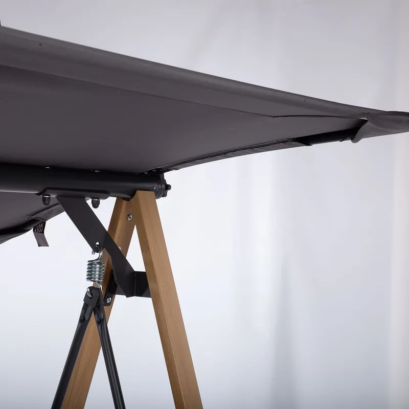 Havestolpe HOME4YOU Helia 3-personers havegynge - Grå - Havemøbler - Havesofaer & bænke - Gyngesofa