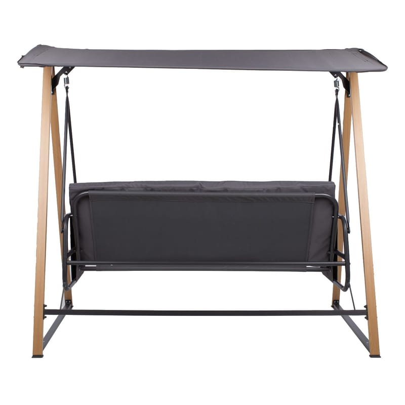 Havestolpe HOME4YOU Helia 3-personers havegynge - Grå - Havemøbler - Havesofaer & bænke - Gyngesofa