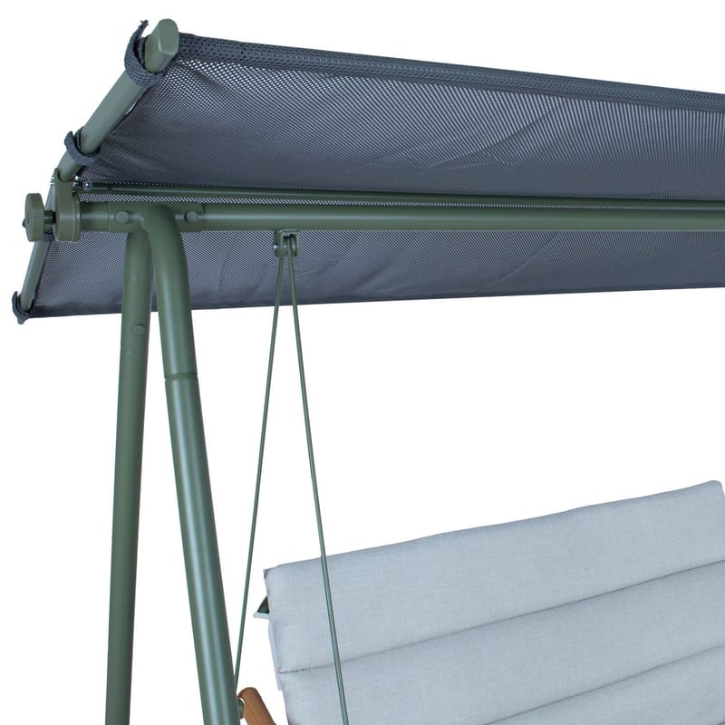 Havestolpe HOME4YOU Massiom 2-personers grøn - Grøn - Havemøbler - Havesofaer & bænke - Gyngesofa