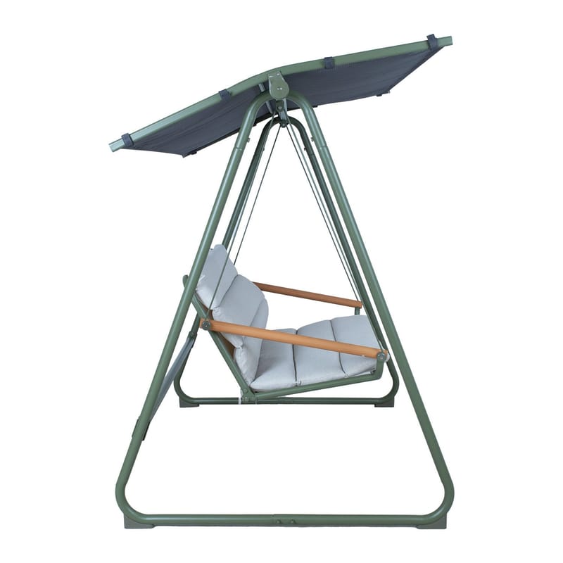 Havestolpe HOME4YOU Massiom 2-personers grøn - Grøn - Havemøbler - Havesofaer & bænke - Gyngesofa