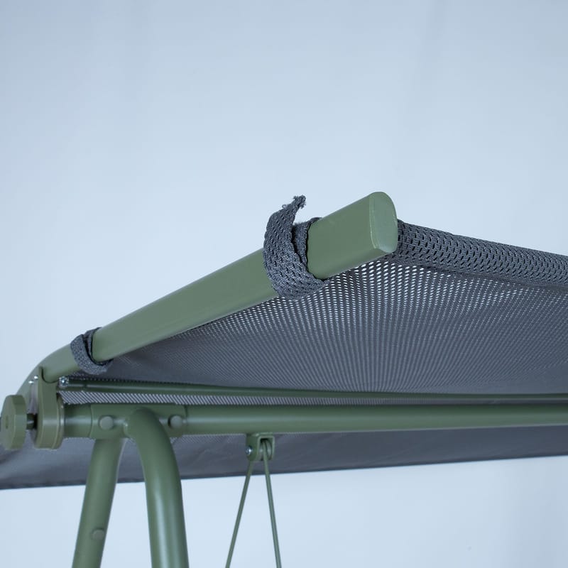 Havestolpe HOME4YOU Massiom 2-personers grøn - Grøn - Havemøbler - Havesofaer & bænke - Gyngesofa