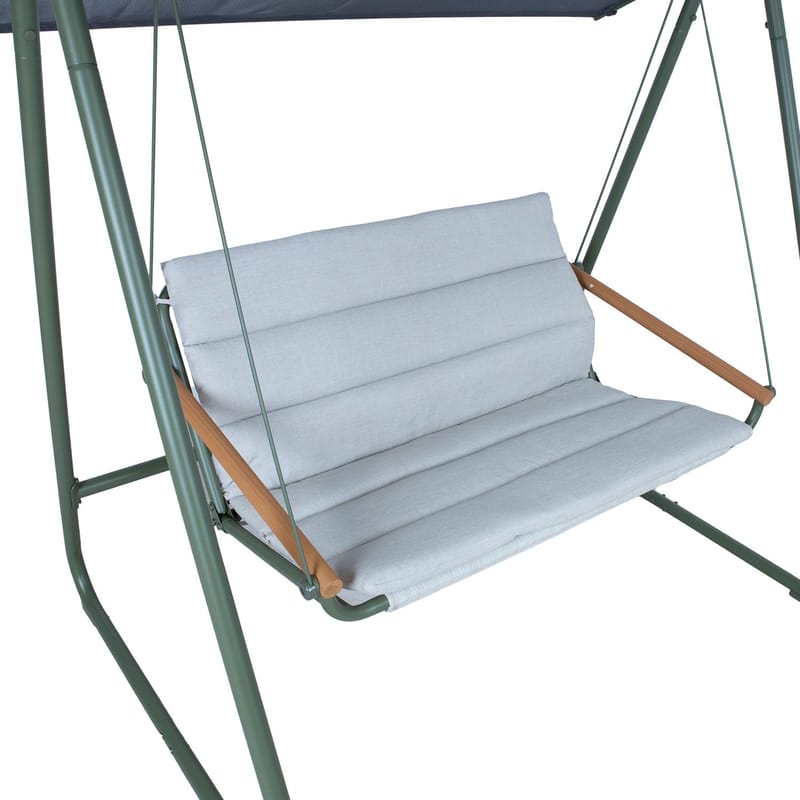 Havestolpe HOME4YOU Massiom 2-personers grøn - Grøn - Havemøbler - Havesofaer & bænke - Gyngesofa