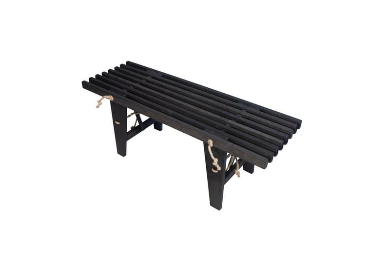 Hillerstorp Ecobench Bænk Udendørs 120 cm El Sort Olieret, Elletræ sort olieret