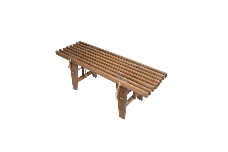 Hillerstorp Ecobench Bænk Udendørs 120 cm Fyr Brun Olieret, Fyr Brun Oliet
