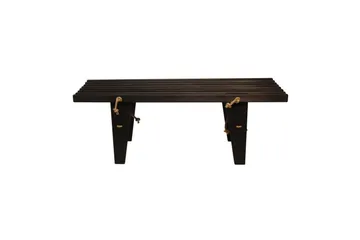 Hillerstorp Ecobench Bænk Udendørs 120 cm Fyr Sort Olieret