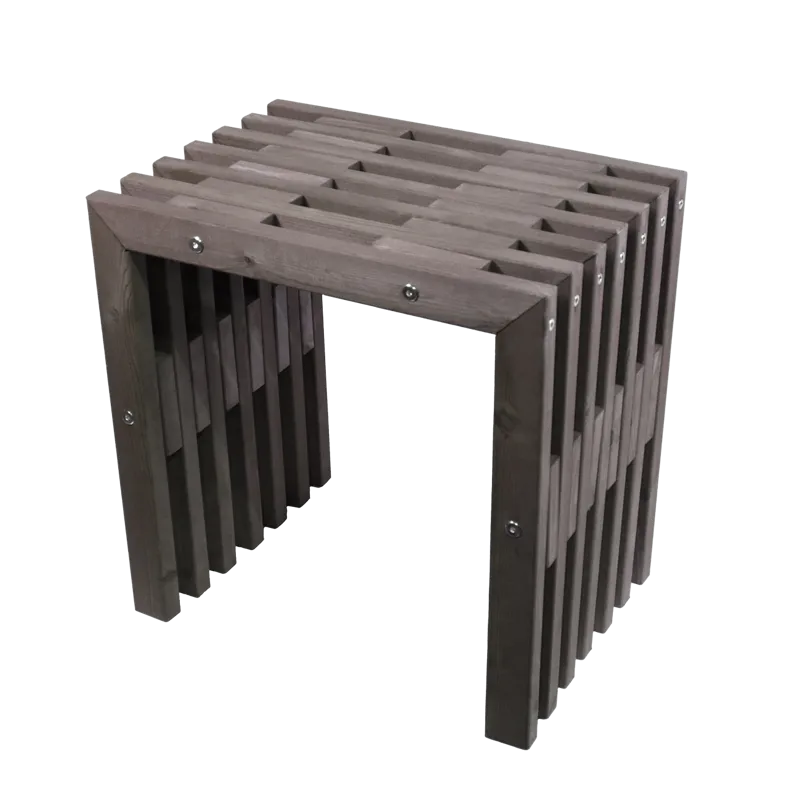 Hillerstorp EcoFurn Bænk Udendørs 45 cm Fyr grå olieret, Fyr grå olieret