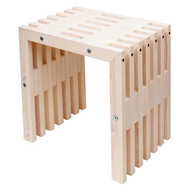 Hillerstorp EcoFurn bænk udendørs 45 cm fyr olieret hvid, Fyr olieret hvid