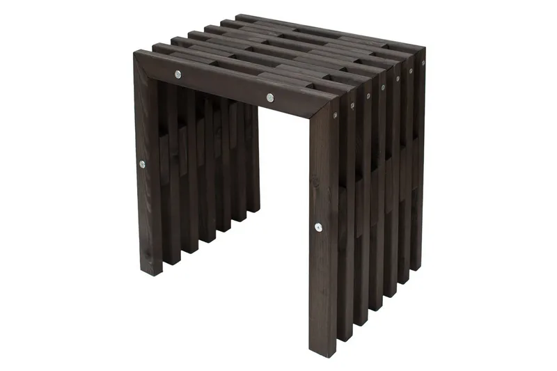 Hillerstorp EcoFurn bænk udendørs 45 cm fyr sort olieret, Fyr sort olieret