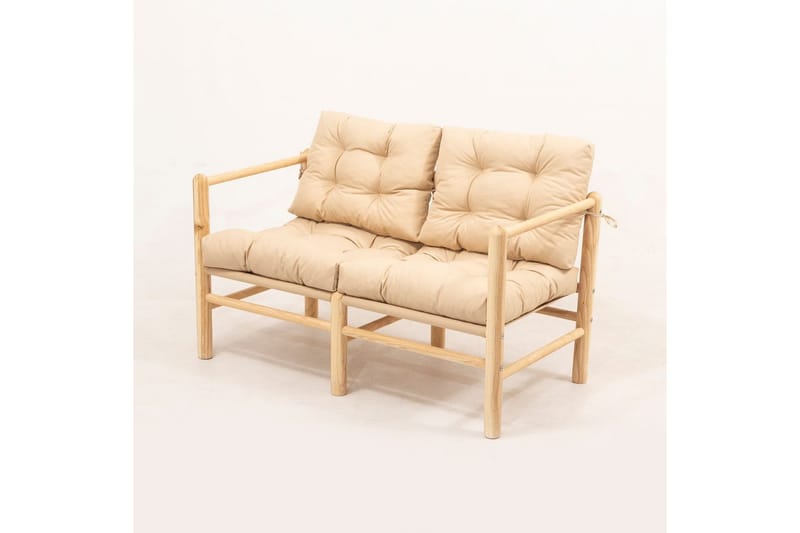 Hue 2-personers havesofa - Cremevhid - Havemøbler - Havesofaer & bænke - Havesofaer