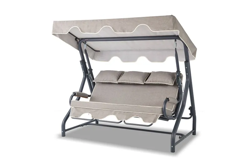 Icterina Komplett Hammock 200 cm, Antracit/Grå