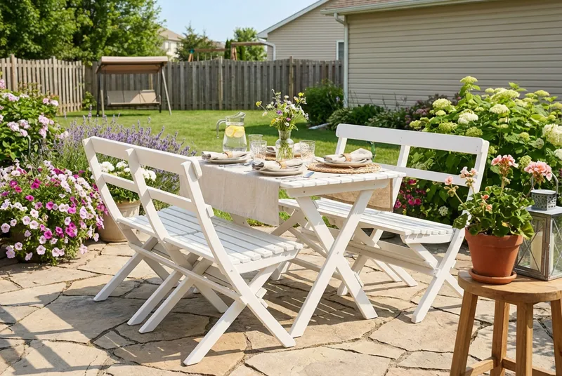 Landet udendørs sofa 110x60x89 cm - Hvid - Havemøbler - Havesofaer & bænke - Havesofaer