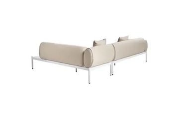 Loungegrupp Beliani Rasiglia Beige||White - Havemøbler - Loungemøbler - Sofagrupper udendørs