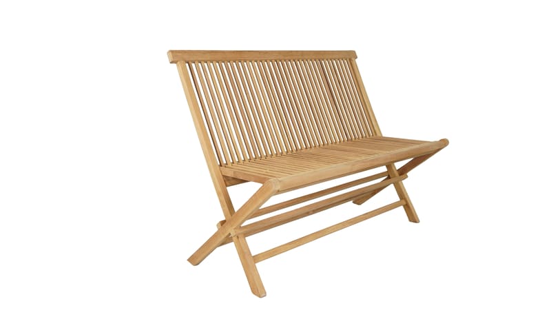 Milano Foldbar bænk 120 cm - Træ - Havemøbler - Havesofaer & bænke - Udendørs bænk & havebænk